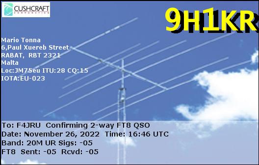 F4JRU_9H1KR_20M_FT8_20221126_1646