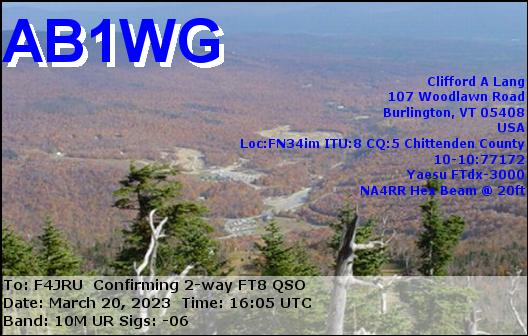 F4JRU_AB1WG_10M_FT8_20230320_1605