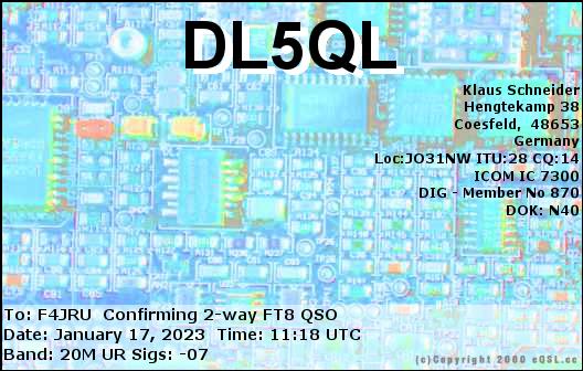 F4JRU_DL5QL_20M_FT8_20230117_1118