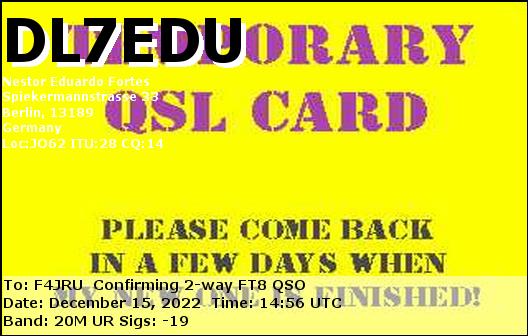 F4JRU_DL7EDU_20M_FT8_20221215_1456