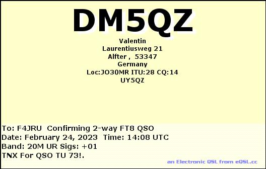F4JRU_DM5QZ_20M_FT8_20230224_1408