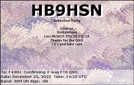 F4JRU_HB9HSN_30M_FT8_20221225_1455