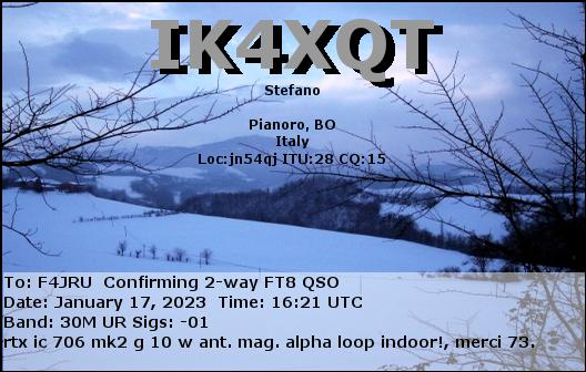 F4JRU_IK4XQT_30M_FT8_20230117_1621