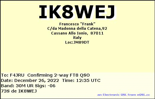 F4JRU_IK8WEJ_30M_FT8_20221226_1235