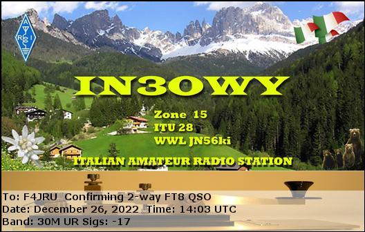 F4JRU_IN3OWY_30M_FT8_20221226_1403
