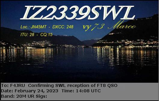 F4JRU_IZ2339SWL_20M_FT8_20230224_1408