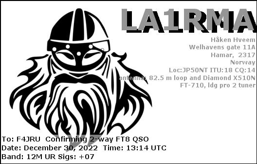 F4JRU_LA1RMA_12M_FT8_20221230_1314