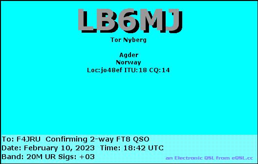 F4JRU_LB6MJ_20M_FT8_20230210_1842