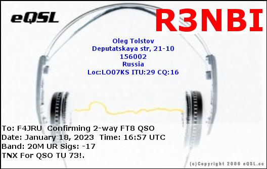 F4JRU_R3NBI_20M_FT8_20230118_1657