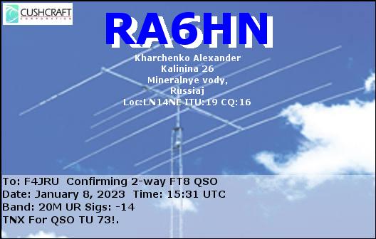 F4JRU_RA6HN_20M_FT8_20230108_1531