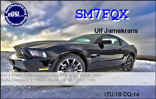 F4JRU_SM7FQX_20M_FT8_20230102_1250