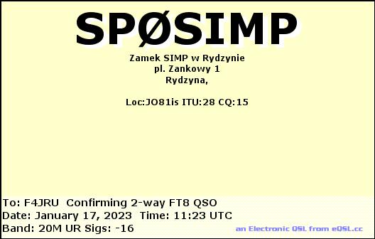 F4JRU_SP0SIMP_20M_FT8_20230117_1123