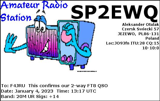 F4JRU_SP2EWQ_20M_FT8_20230104_1317