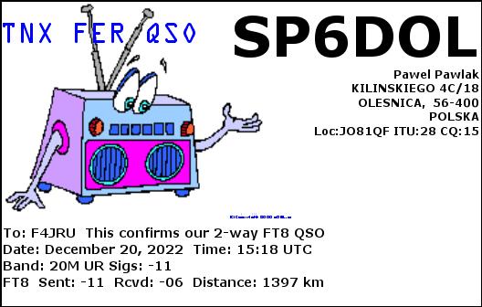 F4JRU_SP6DOL_20M_FT8_20221220_1518