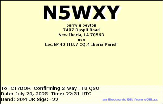 CT7BOR_N5WXY_20M_FT8_20250720_2231